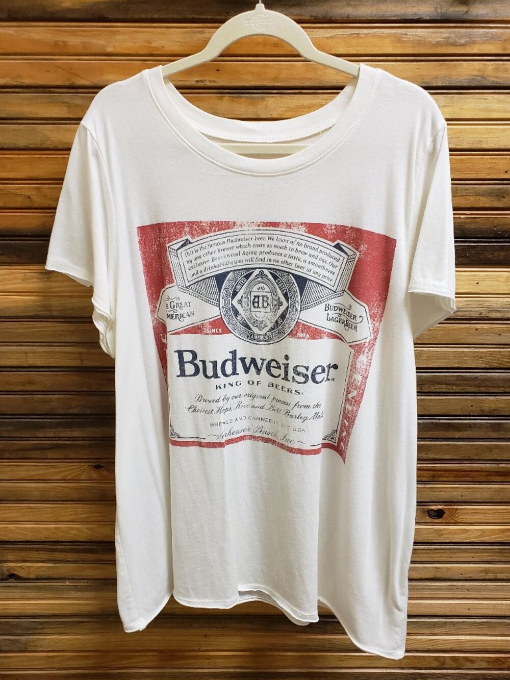 Torrid Brew City Budweiser Short Sleeve Graphic Tee Soft Classic Fit Size 3 (3X)